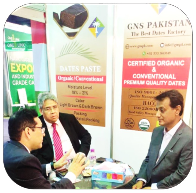 CEO GNS Pakistan in discussion on mutual business opportunities with a delegation at FoodAg 2023 Expo Karachi-Pakistan